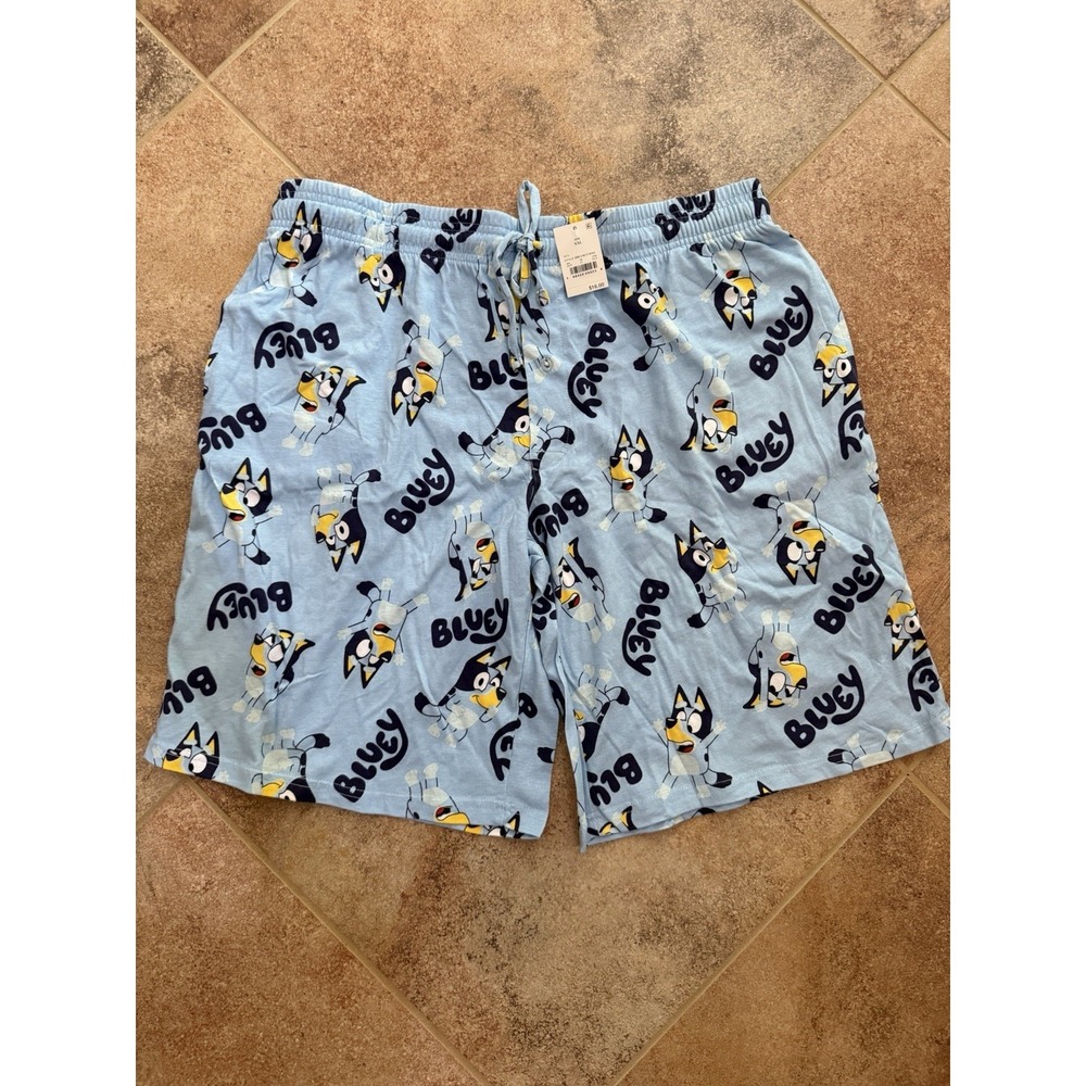 Men's Bluey Cotton Pajama Shorts Size XXL NWT Drawstring